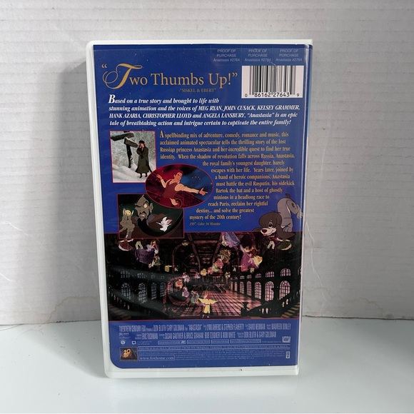 1997 Anastasia VHS 94 minutes - Picture 4 of 4